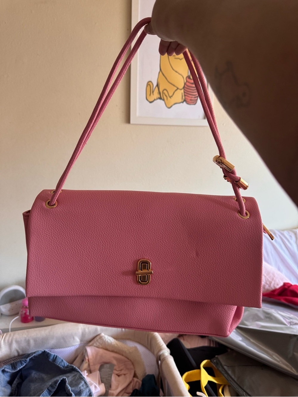 Classic Pink Women's Shoulder Bag